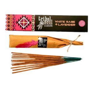 Set bețișoare parfumate șamanice TRIBAL SOUL – Salvie & Lavandă | Purificare și relaxare armonioasă