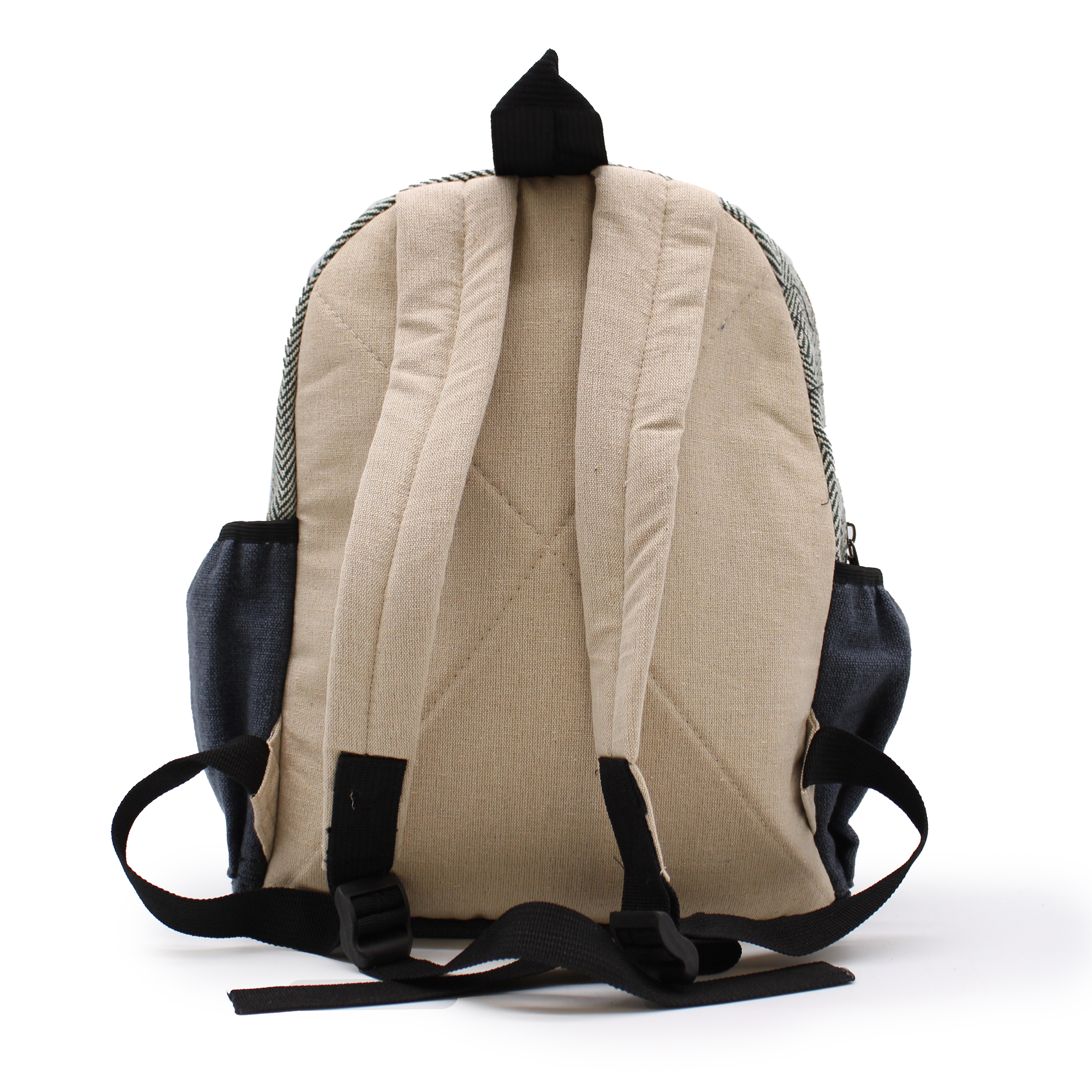 RUCSAC DIN CÂNEPĂ ȘI BUMBAC | REALIZAT MANUAL PE ACOPERIȘUL LUMII ÎN NEPAL - imagine 3