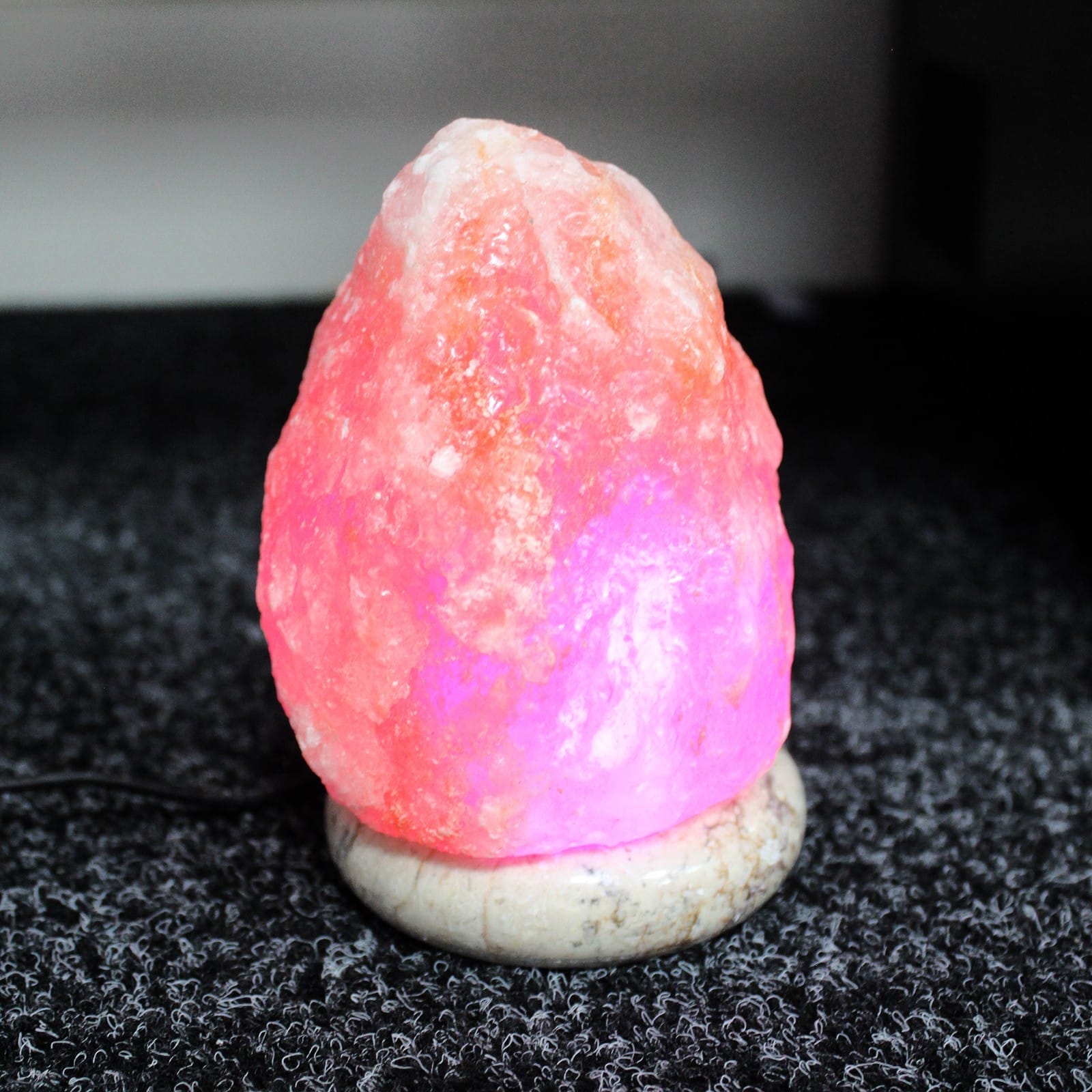 LAMPĂ DE SARE DE HIMALAYA PENTRU PURIFICAREA AERULUI | CONECTARE USB | 11,5 cm - imagine 2