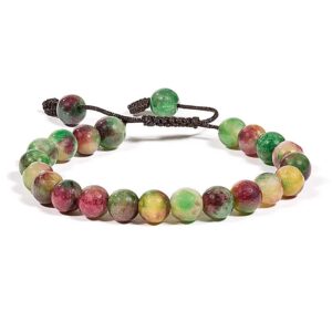 BRĂȚARĂ DIN CRISTALE NATURALE DE AGATE MULTICOLOR