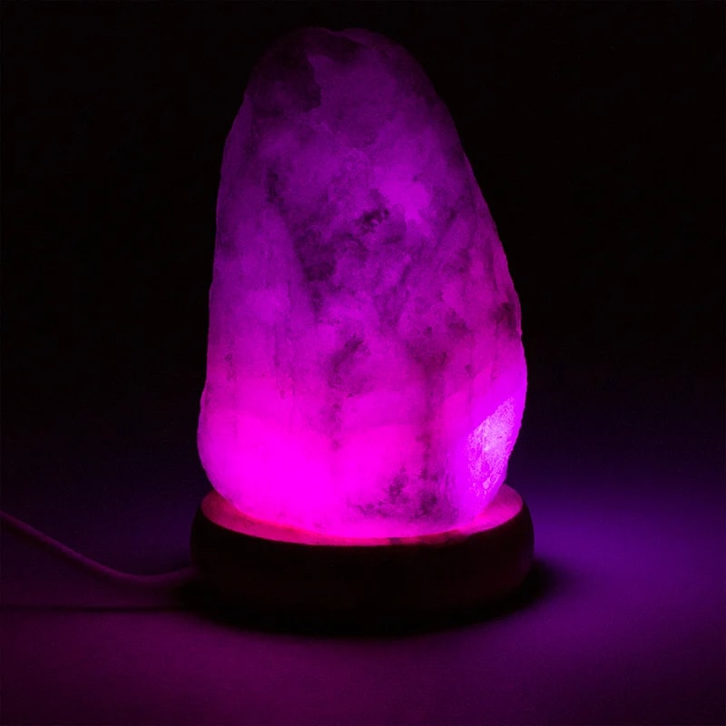 LAMPĂ DIN SARE DE HIMALAYA CU CONECTARE USB PENTRU PURIFICAREA | IONIZAREA | VITAMINIZAREA AERULUI - imagine 2