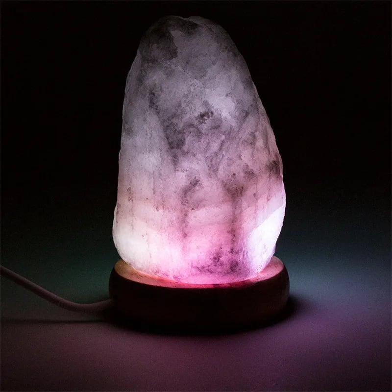 LAMPĂ DIN SARE DE HIMALAYA CU CONECTARE USB PENTRU PURIFICAREA | IONIZAREA | VITAMINIZAREA AERULUI - imagine 3