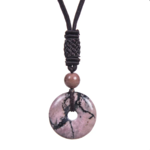 PANDANTIV FENG-SHUI DIN CRISTAL NATURAL DE RODOCROZIT | VINDECARE EMOȚIONALĂ | RECUPERAREA AMINTIRILOR