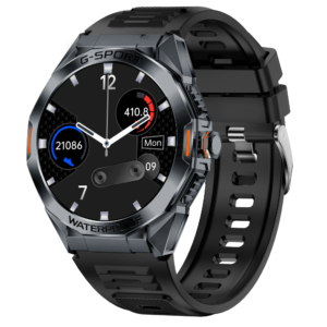 Smartwatch TWINKLER®, Ceas Inteligent Bărbătesc, TKY-FT07, ecran IPS TFT 1.46”, Rezoluție 360×360, Procesor Realtek 8763EWE, Aplicație FitCloudPro, Apeluri Bluetooth 5.2, Multiple monitorizări sănătate și moduri sport, Curea silicon, negru