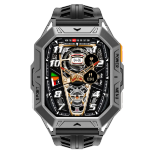 Alternative view of Smartwatch TWINKLER®, Ceas Inteligent Bărbătesc, TKY-S09, ecran AMOLED 2,13”, Rezoluție 470x502, Procesor Realtek 8763EWE-VP, Altimetru, Barometru, Tensiometru, Oximetru, Aplicație FitCloudPro, Apeluri Bluetooth 5.4, Multiple monitorizări sănătate și moduri sport, curea de silicon, negru