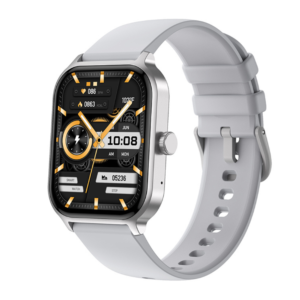 Smartwatch IXIU®, Ceas Inteligent Unisex, P85, Ecran 1,93” TFT Color, Rezoluție 240x288, Procesor JL7012, Aplicație FitCloudPro, Apeluri Bluetooth 5.2, Multiple monitorizări sănătate și moduri sport, curea de silicon, silver