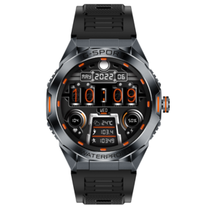 Alternative view of Smartwatch TWINKLER®, Ceas Inteligent Bărbătesc, TKY-FT07, ecran IPS TFT 1.46”, Rezoluție 360×360, Procesor Realtek 8763EWE, Aplicație FitCloudPro, Apeluri Bluetooth 5.2, Multiple monitorizări sănătate și moduri sport, Curea silicon, negru