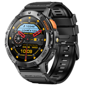 Alternative view of Smartwatch TWINKLER®, Ceas Inteligent Bărbătesc, TKY-K65, ecran AMOLED 1.43”, Lanternă LED, Rezoluție 466×466, Procesor Realtek 8763EWE-VP, Aplicație FitCloudPro, Apeluri Bluetooth 5.2, Multiple monitorizări sănătate și moduri sport, Curea silicon, negru