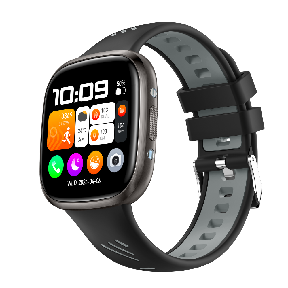 Smartwatch TWINKLER®, Ceas Inteligent Unisex, TKY03, ecran 1.72” IPS TFT, rezoluție 360x360, IP68, Procesor AB5691, Apeluri Bluetooth 5.2, Monitorizare Sănătate, Multiple moduri sport, negru - imagine 2