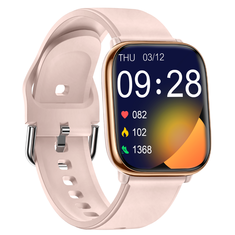 Smartwatch TWINKLER®, Ceas Inteligent Unisex, TKY05, ecran AMOLED 1.75”, Rezoluție 390x450, 1ATM, Procesor JL7012A6, Apeluri Bluetooth 5.3, Monitorizare Sănătate, 120 moduri sport, rose - imagine 4