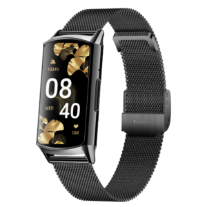 Alternative view of Smartwatch TWINKLER®, Ceas Inteligent de Damă, TKY-H29, ecran Amoled 1.58”, Rezoluție 228×460, Procesor Realtek 8763EWE, Aplicație FitCloudPro, Apeluri Bluetooth 5.2, Multiple monitorizări sănătate și moduri sport, Curea metalică, negru