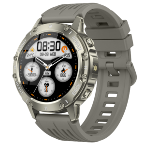 Smartwatch TWINKLER®, Ceas Inteligent Bărbătesc, TKY113, ecran TFT HD 1.39”, Rezoluție 360x360, Procesor Realtek RTL8762DT, Aplicație FitCloudPro, Apeluri Bluetooth 5.2, Multiple monitorizări sănătate și moduri sport, Curea silicon, silver