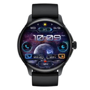 Alternative view of Smartwatch TWINKLER®, Ceas Inteligent Unisex, TKY-HK49, ecran AMOLED 1.43”, Rezoluție 466×466, Procesor JL7012A6S, Aplicație DaFit, Apeluri Bluetooth 5.3, Multiple monitorizări sănătate și moduri sport, Curea silicon, negru