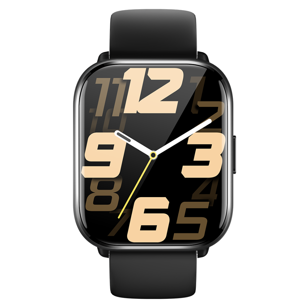 Smartwatch TWINKLER®, Ceas Inteligent Unisex, TKY-KT73S, ecran AMOLED 1.85”, Rezoluție 240×280, Procesor BT8959T5, Aplicație FitCloudPro, Apeluri Bluetooth 5.3, Multiple monitorizări sănătate și moduri sport, Curea silicon, negru - imagine 2