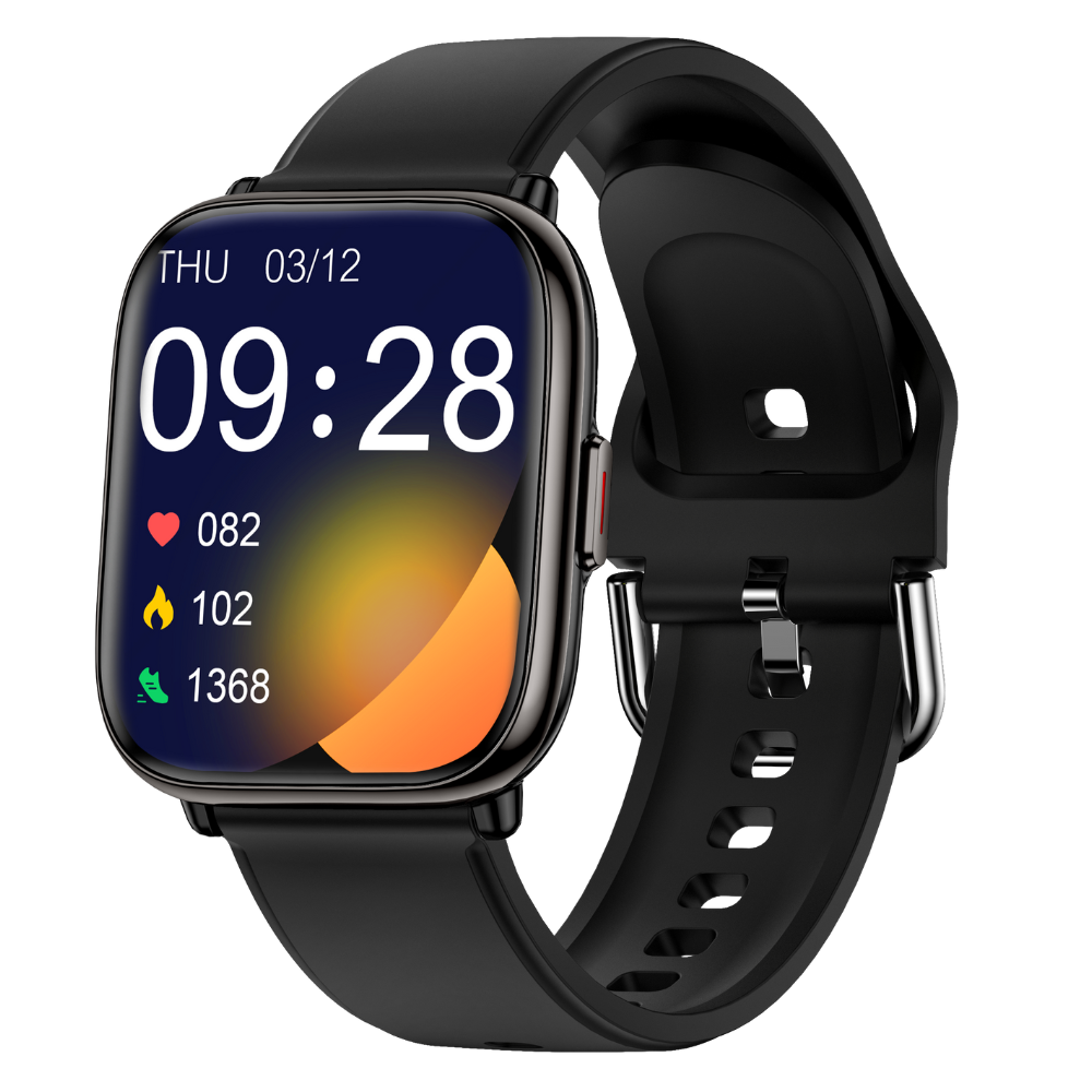 Smartwatch TWINKLER®, Ceas Inteligent Unisex, TKY05, ecran AMOLED 1.75”, Rezoluție 390x450, 1ATM, Procesor JL7012A6, Apeluri Bluetooth 5.3, Monitorizare Sănătate, 120 moduri sport, negru - imagine 2