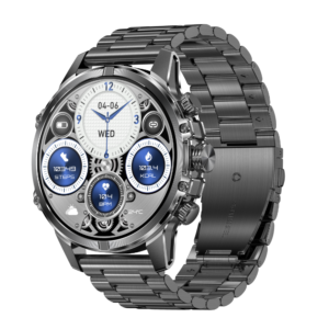 Alternative view of Smartwatch TWINKLER®, Ceas Inteligent Bărbătesc, TKY53, ecran AMOLED 1.75”, Rezoluție 466x466, Procesor Realtek 8773EWE-VP, Aplicație FitCloudPro, Apeluri Bluetooth 5.3, Multiple monitorizări sănătate și moduri sport, Notificări rețele sociale, Lanternă LED, Brățară metalică, negru