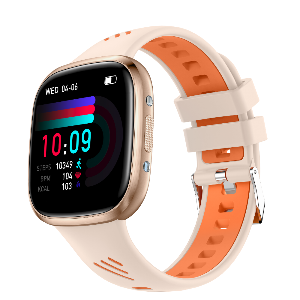 Smartwatch TWINKLER®, Ceas Inteligent Unisex, TKY03, ecran 1.72” IPS TFT, Rezoluție 360x360, IP68, Procesor AB5691, Apeluri Bluetooth 5.2, Monitorizare Sănătate, rose gold - imagine 3