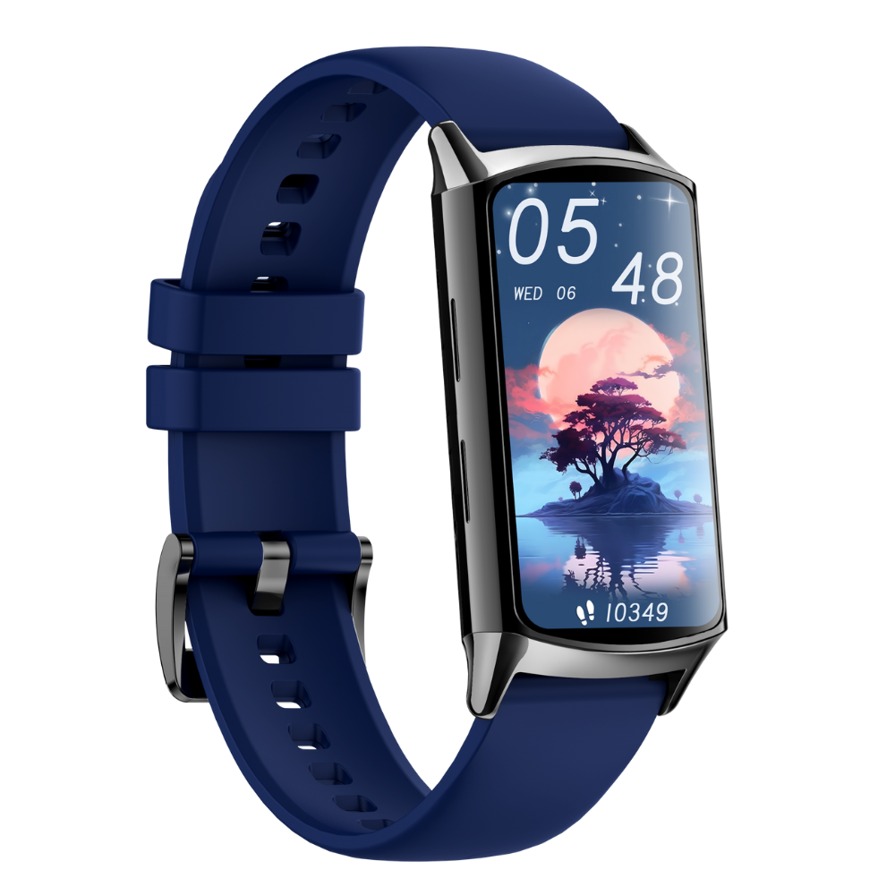 Smartwatch TWINKLER®, Ceas Inteligent de Damă, TKY-H29, ecran Amoled 1.58”, Rezoluție 228×460, Procesor Realtek 8763EWE, Aplicație FitCloudPro, Apeluri Bluetooth 5.2, Multiple monitorizări sănătate și moduri sport, Curea silicon, albastru - imagine 3
