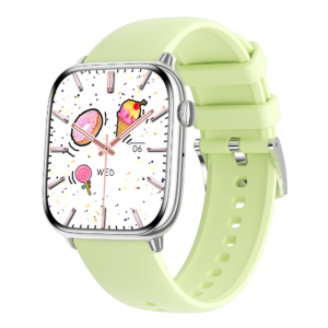 Smartwatch TWINKLER®, Ceas Inteligent Unisex, TKY-HD13, ecran AMOLED 1.75”, Rezoluție 390×450, Procesor Realtek BT8959T6, Aplicație FitCloudPro, Apeluri Bluetooth 5.3, Multiple monitorizări sănătate și moduri sport, Curea silicon, verde