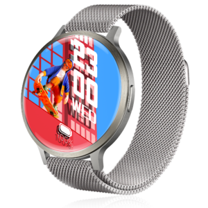 Smartwatch TWINKLER®, Ceas Inteligent Unisex, TKY-S07, ecran AMOLED 1,73”, Rezoluție 466x466, Procesor AB5691G, Oximetru, Aplicație FitCloudPro, Apeluri Bluetooth 5.4, Multiple monitorizări sănătate și moduri sport, Brațară metalică, argintiu