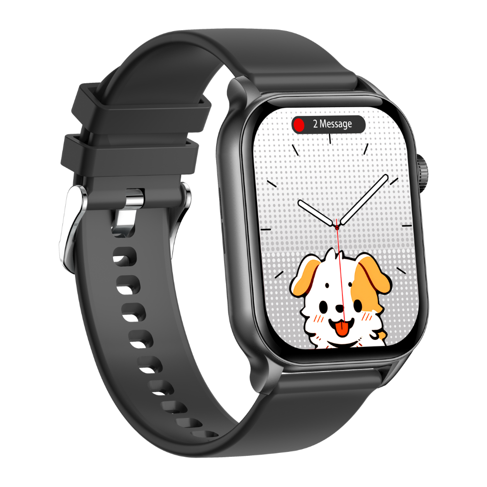 Smartwatch TWINKLER®, Ceas Inteligent Unisex, TKY-KR86, ecran AMOLED 1.952”, Rezoluție 410×502, Procesor Realtek 8763EWE, Lanternă LED, Aplicație FitCloudPro, Apeluri Bluetooth 5.2, Multiple monitorizări sănătate și moduri sport, Curea silicon, negru - imagine 4