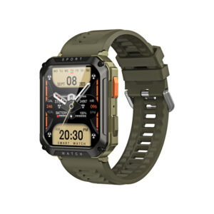 Smartwatch COOSTAR®, Ceas Inteligent Bărbătesc, T8PRO, ecran HD 1,95”, Rezoluție 360x360, Procesor JL7012, Aplicație NewWear, Apeluri Bluetooth 5.2, Multiple monitorizări sănătate și moduri sport, curea de silicon, verde