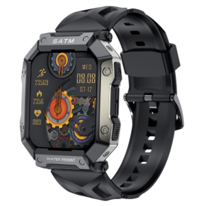 Smartwatch Ceas Inteligent, PG333, Ecran 1,92”, TFT HD, Rezoluție 320x386, Procesor Realtek 8762 de mare viteză, Aplicație ZGfit, Bluetooth 5.1, Oximetru, Tensiometru, 5ATM Rezistență la apă, Multiple monitorizări sănătate și moduri sport, Brațară silicon negru