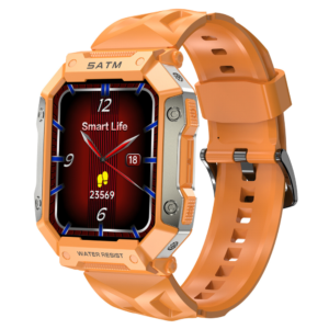 Smartwatch Ceas Inteligent, PG333, Ecran 1,92”, TFT HD, Rezoluție 320x386, Procesor Realtek 8762 de mare viteză, Aplicație ZGfit, Bluetooth 5.1, Oximetru, Tensiometru, 5ATM Rezistență la apă, Multiple monitorizări sănătate și moduri sport, Brațară silicon orange