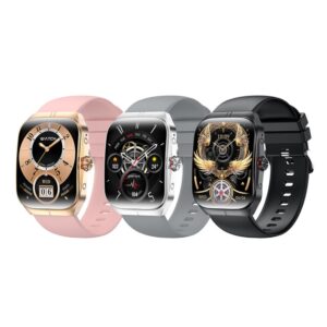 Alternative view of Ceas inteligent unisex, Smartwatch, IXIU®, HK80, ecran AMOLED 1.95", rezoluție 410x502, Procesor BLUETRUM AB5681G, NFC, Aplicație FitClourPro, Monitorizare sănătate și diverse moduri sport, culoare curea silver