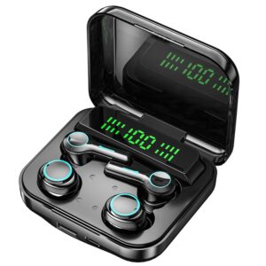 Alternative view of Căști duble (2 perechi) bluetooth wireless inteligente TWS-EM-M21, Bluetooth 5.3, afișaj LED, compatibilitate universală, IOS + Android, reducere zgomot, microfon integrat, control tactil