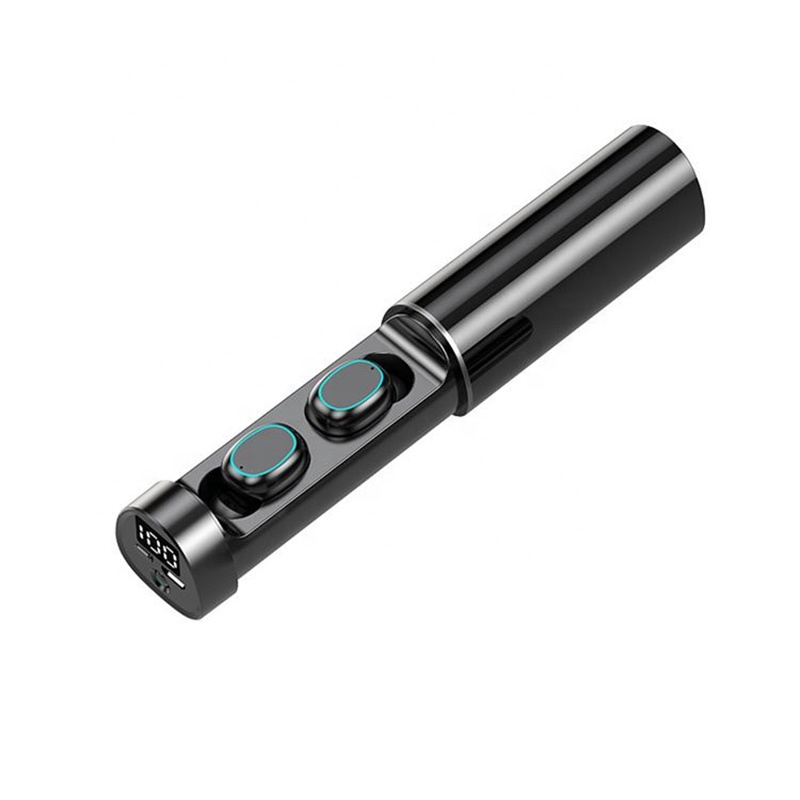 Căști wireless inteligente EM-N21, afișaj LED, control tactil, lanternă încorporată, Sunet HiFi de înaltă calitate, autonomie extinsă, negru - imagine 2