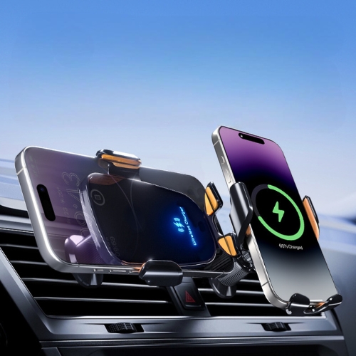 Suport auto cu încărcare wireless rapidă și iluminare LED - imagine 4