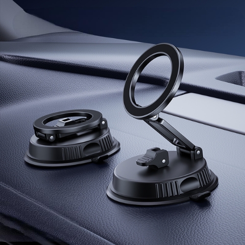 Suport auto magnetic pliabil, cu ventuză vacuum și câmp magnetic circular, compatibil cu toate modelele de telefoane - imagine 5
