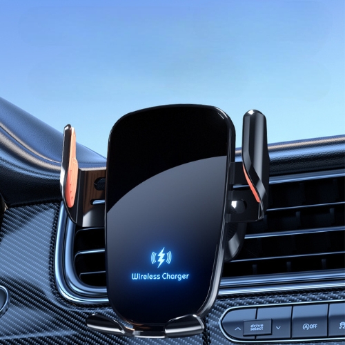 Suport auto cu încărcare wireless rapidă și iluminare LED - imagine 6
