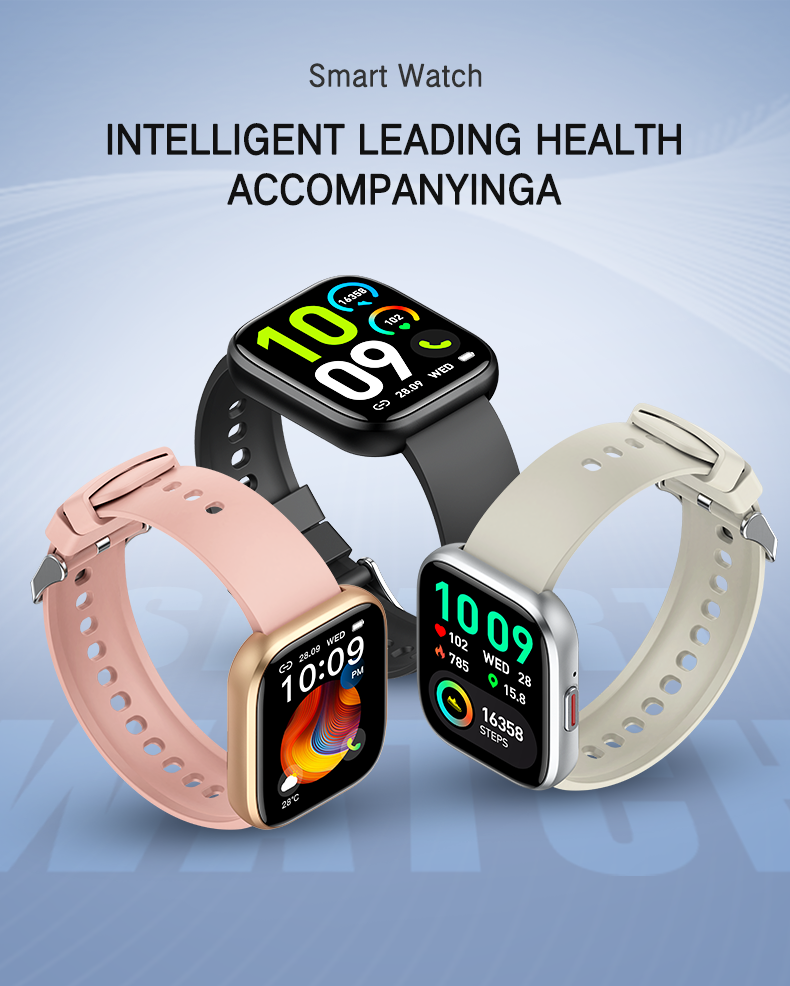 Smartwatch COOSTAR®, Ceas Inteligent Unisex, EM-CR077-SILVER, ecran TFT 1,85”, Rezoluție 240x284, Procesor JL7012F6, Oximetru, Tensiometru, Aplicație DaFit, Apeluri Bluetooth 5.2, Multiple monitorizări sănătate și moduri sport, Brațară silicon silver - imagine 2