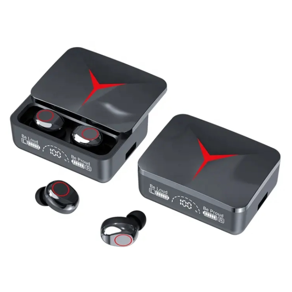 Căști wireless inteligente EM-M90PRO, Ecran LED inteligent, Bluetooth 5.3, Sunet HiFi cu diafragmă, control tactil, microfon HD integrat, funcție Power Bank 1200 mAh, autonomie extinsă - imagine 2