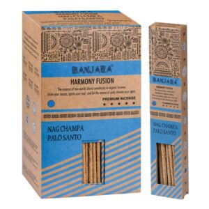 BEȚIȘOARE PARFUMATE NATURALE INDIENE | MIEZ DE PALO SANTO ȘI PULBERE DE NAG CHAMPA