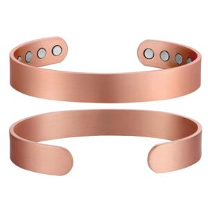 BRĂȚARĂ MAGNETICĂ TERAPEUTICĂ XTERRA DIN CUPRU PUR 99,99% CU 8 MAGNEȚI DE NEODIM | Model VS728