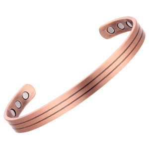 BRĂȚARĂ MAGNETICĂ TERAPEUTICĂ XTERRA DIN CUPRU PUR 99,99% CU 8 MAGNEȚI DE NEODIM | Model VS730