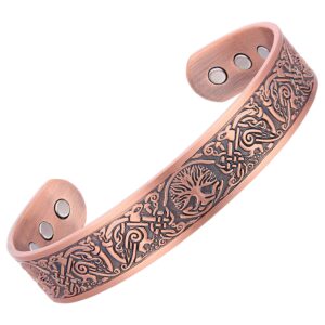 BRĂȚARĂ MAGNETICĂ TERAPEUTICĂ XTERRA DIN CUPRU PUR 99,99% CU 6 MAGNEȚI DE NEODIM | Model VS739