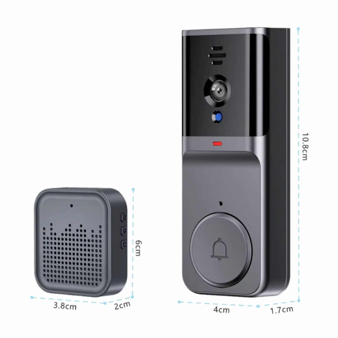Sonerie video inteligentă wireless, Smart Intercom EM-M16, Night Vision, TUYA App video doorbell - imagine 5