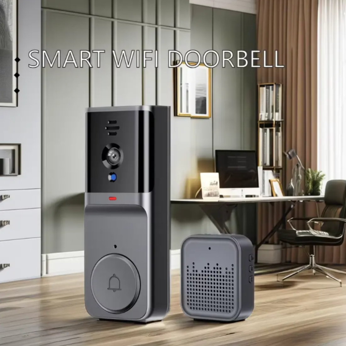 Sonerie video inteligentă wireless, Smart Intercom EM-M16, Night Vision, TUYA App video doorbell - imagine 6
