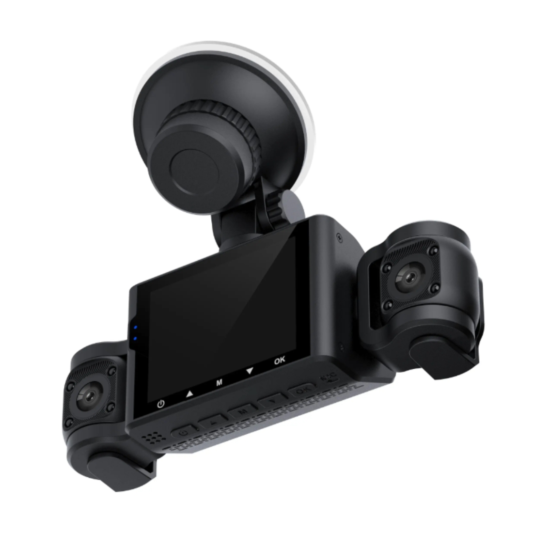 Cameră video auto DVR, EM-S7, 4 lentile – vizibilitate completă, 1920x1080 px, Display IPS 13x5 cm, Night Vision, WiFi - imagine 3