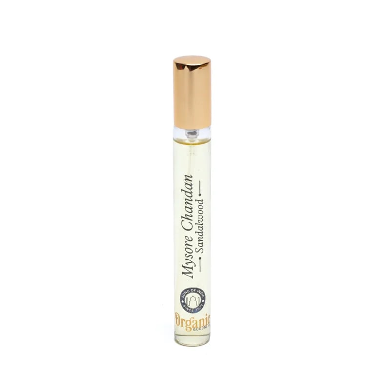 SPRAY 100% NATURAL ORGANIC DE SANTAL PENTRU CURĂȚAREA ENERGETICĂ A SPAȚIILOR | SONG OF INDIA | 12 ml - imagine 2