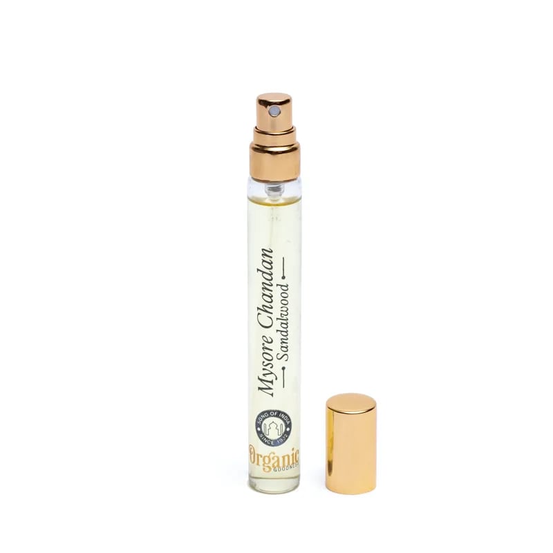SPRAY 100% NATURAL ORGANIC DE SANTAL PENTRU CURĂȚAREA ENERGETICĂ A SPAȚIILOR | SONG OF INDIA | 12 ml - imagine 3