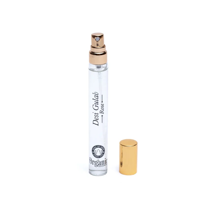 SPRAY 100% NATURAL ORGANIC DE TRANDAFIR ȘI MUȘCATĂ PENTRU CURĂȚAREA ENERGETICĂ A SPAȚIILOR | SONG OF INDIA | 12 ml - imagine 3