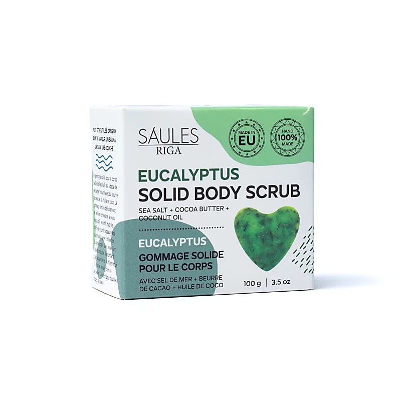 Săpun scrub natural exfoliant cu Eucalipt | Saules Riga | 100 gr - imagine 3