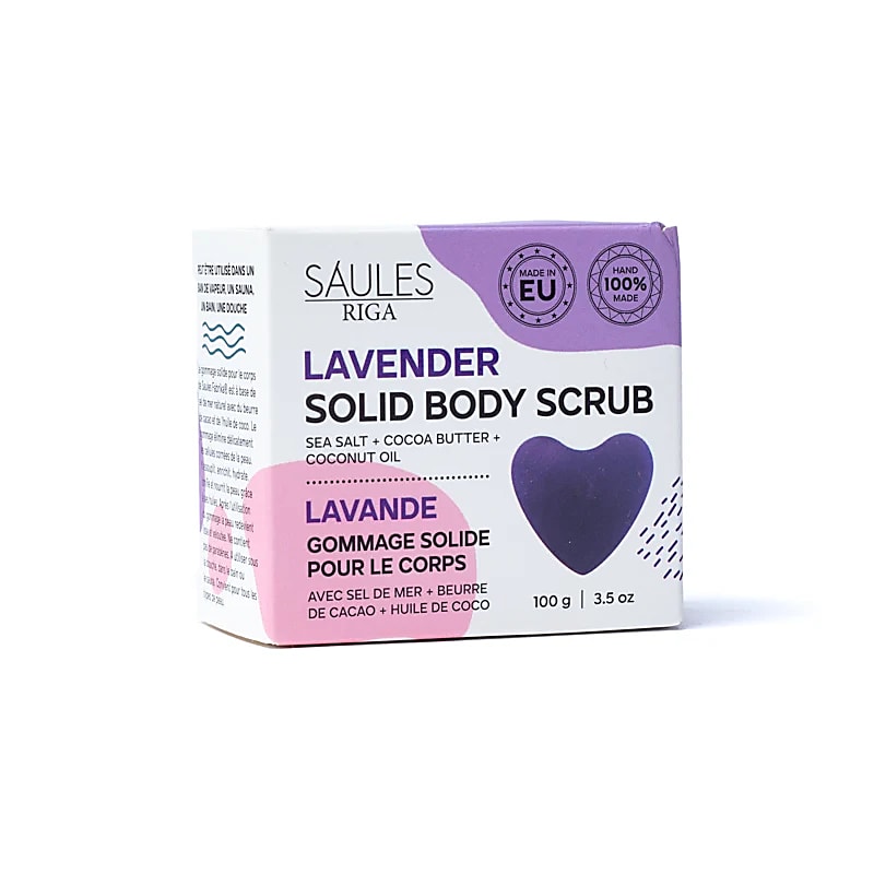 Săpun scrub natural exfoliant cu Lavandă | Saules Riga | 100 gr - imagine 3