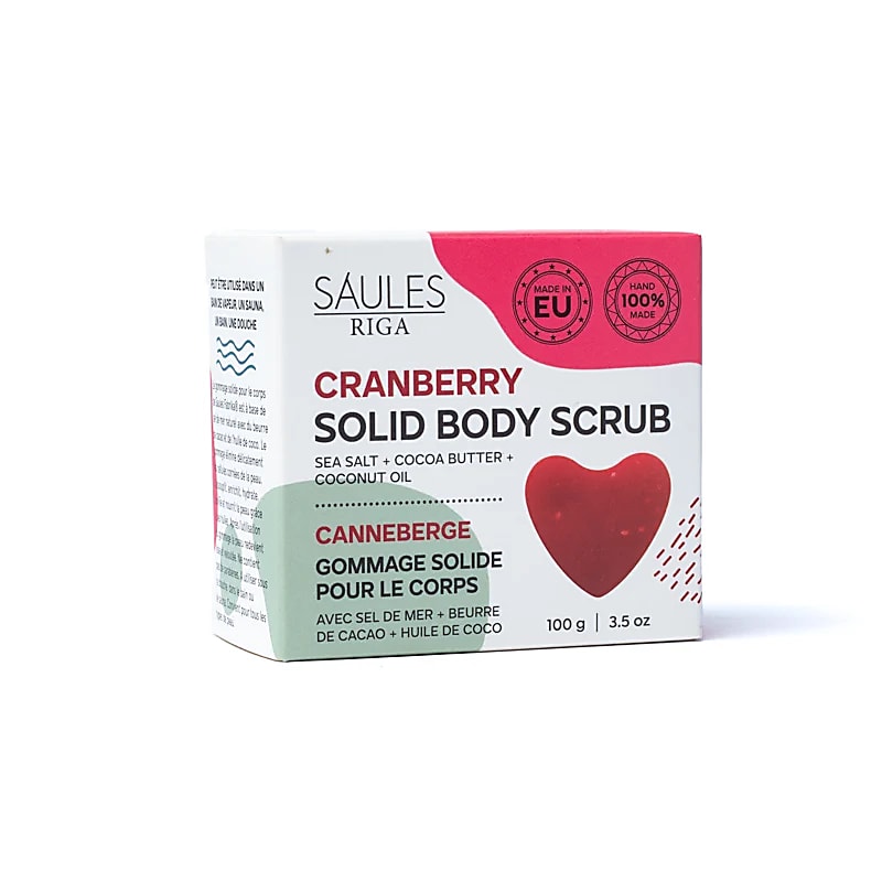 Săpun scrub natural exfoliant cu Merișoare | Saules Riga | 100 gr - imagine 3