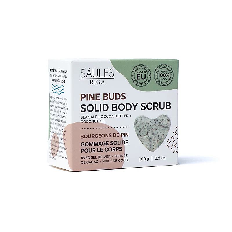 Săpun scrub natural exfoliant cu Muguri de Pin | Saules Riga | 100 gr - imagine 3